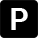 Black Letter P Icon
