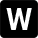 Letter W Icon