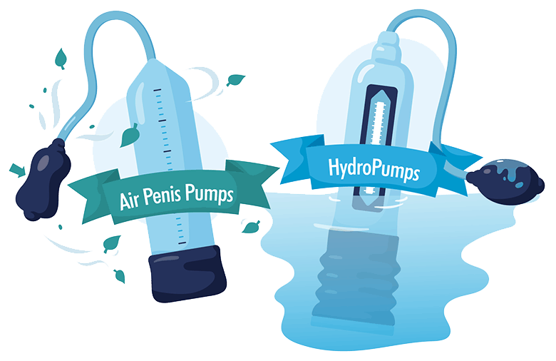 Air vs Hydro Penis Pumps